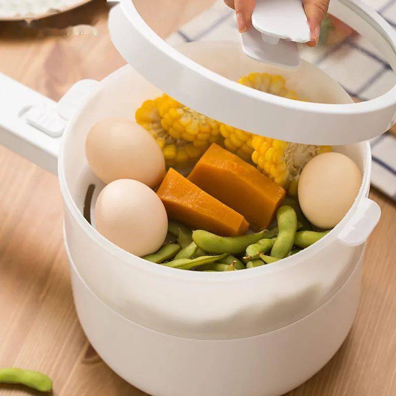 的便携电煮锅一个人也能好好吃饭pg电子试玩平台可以煎炸煮烧(图6)